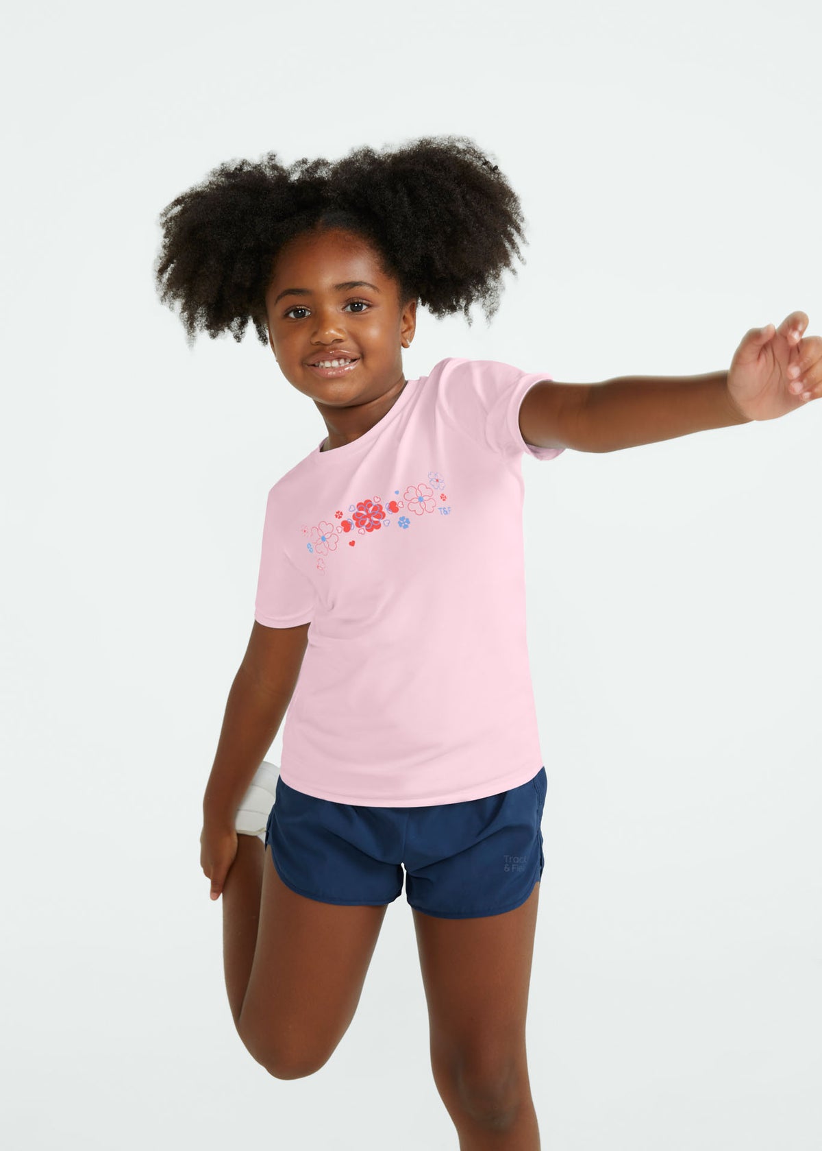 T-shirt Infantil Menina Manga Curta Thermodry® Petals