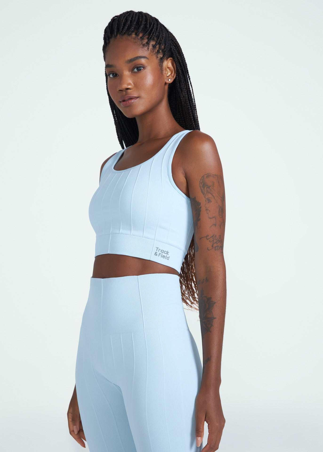 Top Ribana de piel para mujer