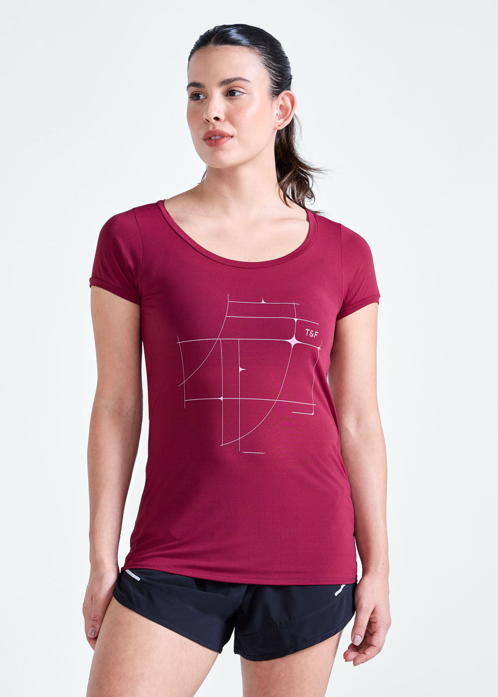T-shirt Mulher Manga Curta Thermodry Cosmos