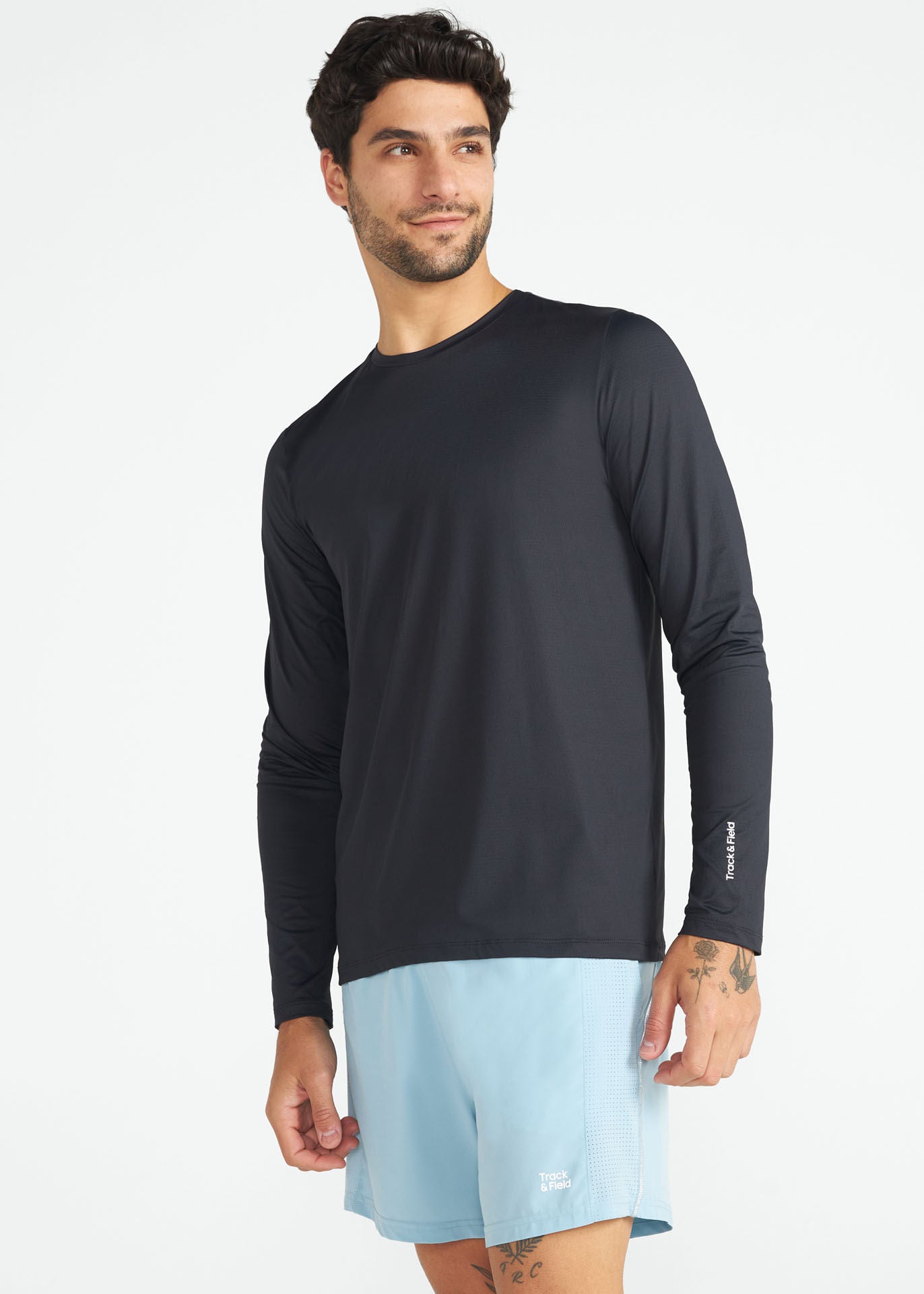 T-shirt à manches longues en maille anti-UV pour hommes