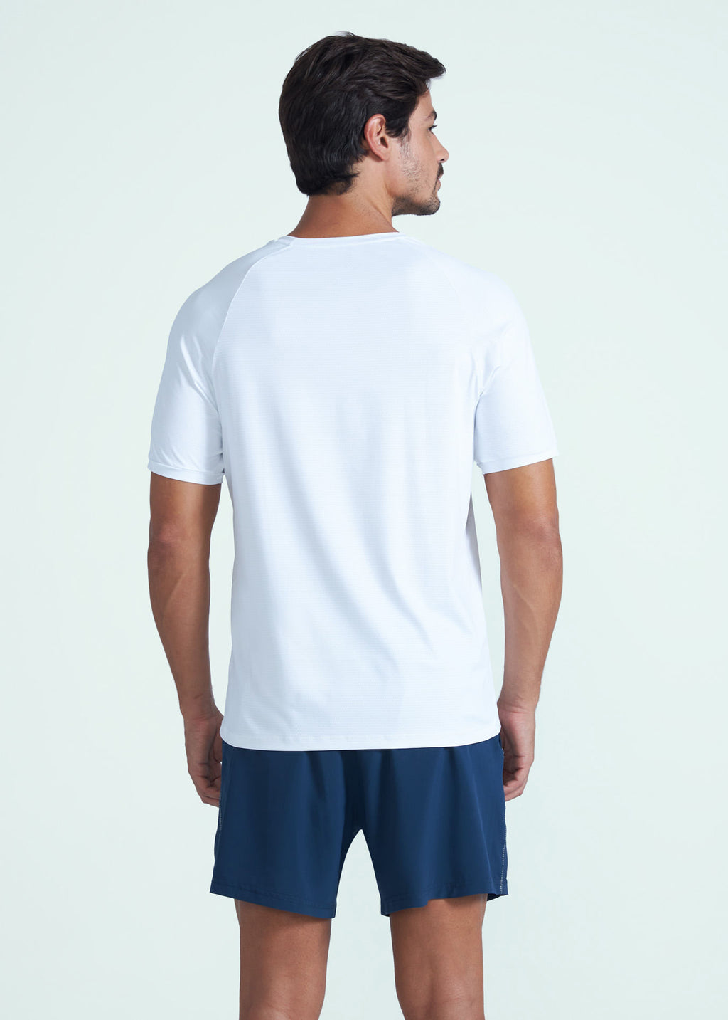 Camiseta de manga corta de malla UV para hombre