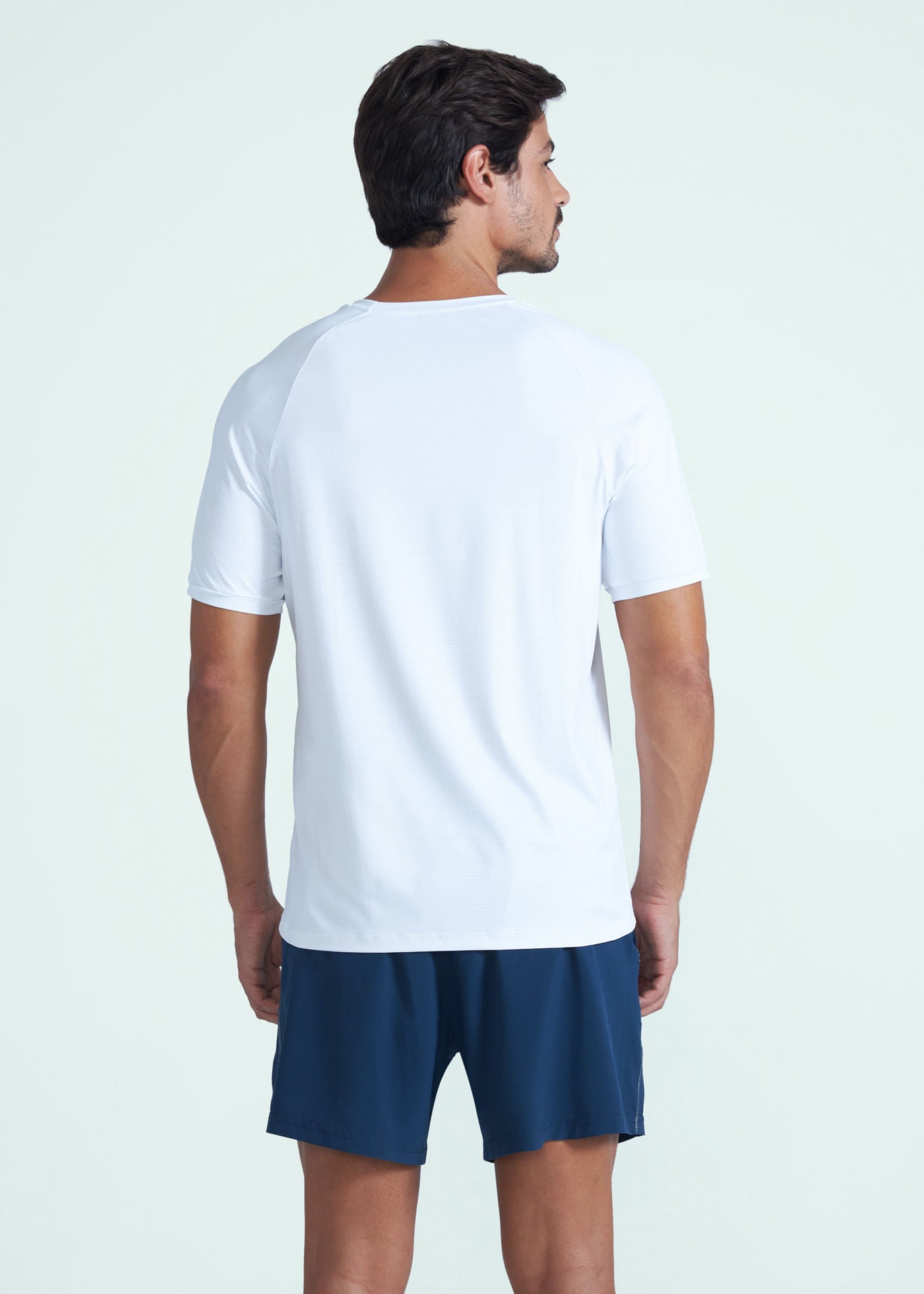 Camiseta de manga corta de malla UV para hombre