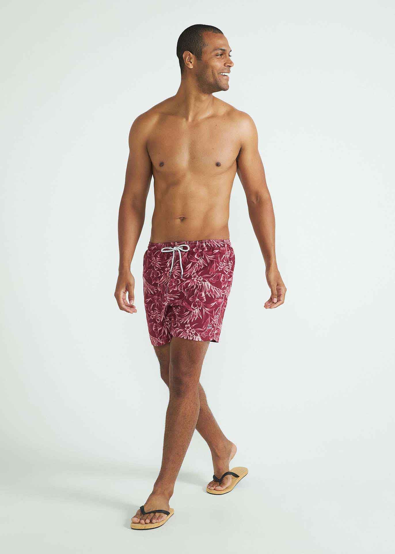 Calção Homem Beach Médio Estampado