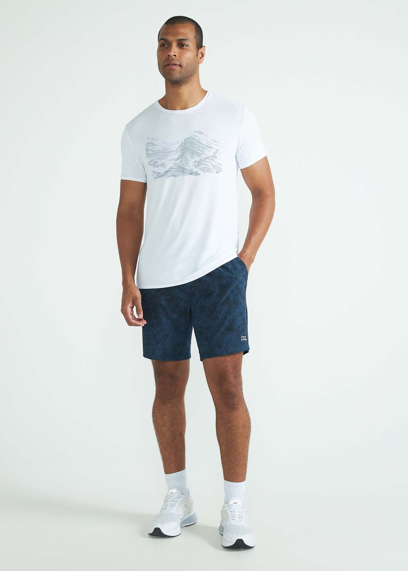Short imprimé moyen pour hommes