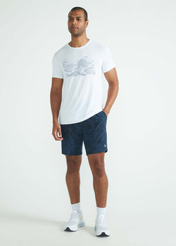 Shorts estampados medianos para hombre