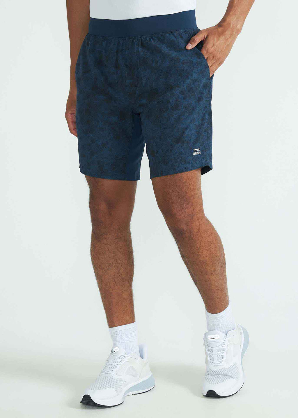 Shorts estampados medianos para hombre