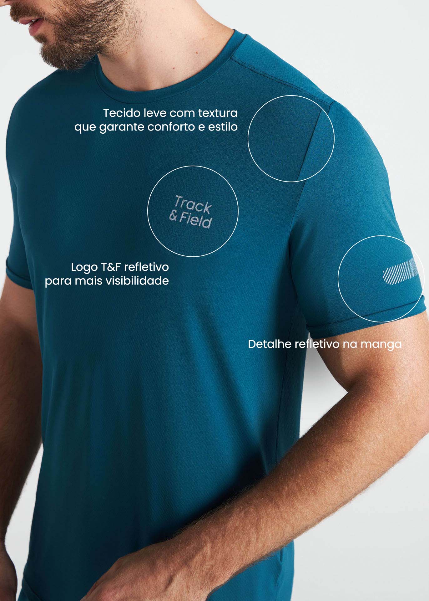 T-shirt de sport à manches courtes pour hommes