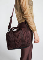 Mini Quilted Duffel Bag
