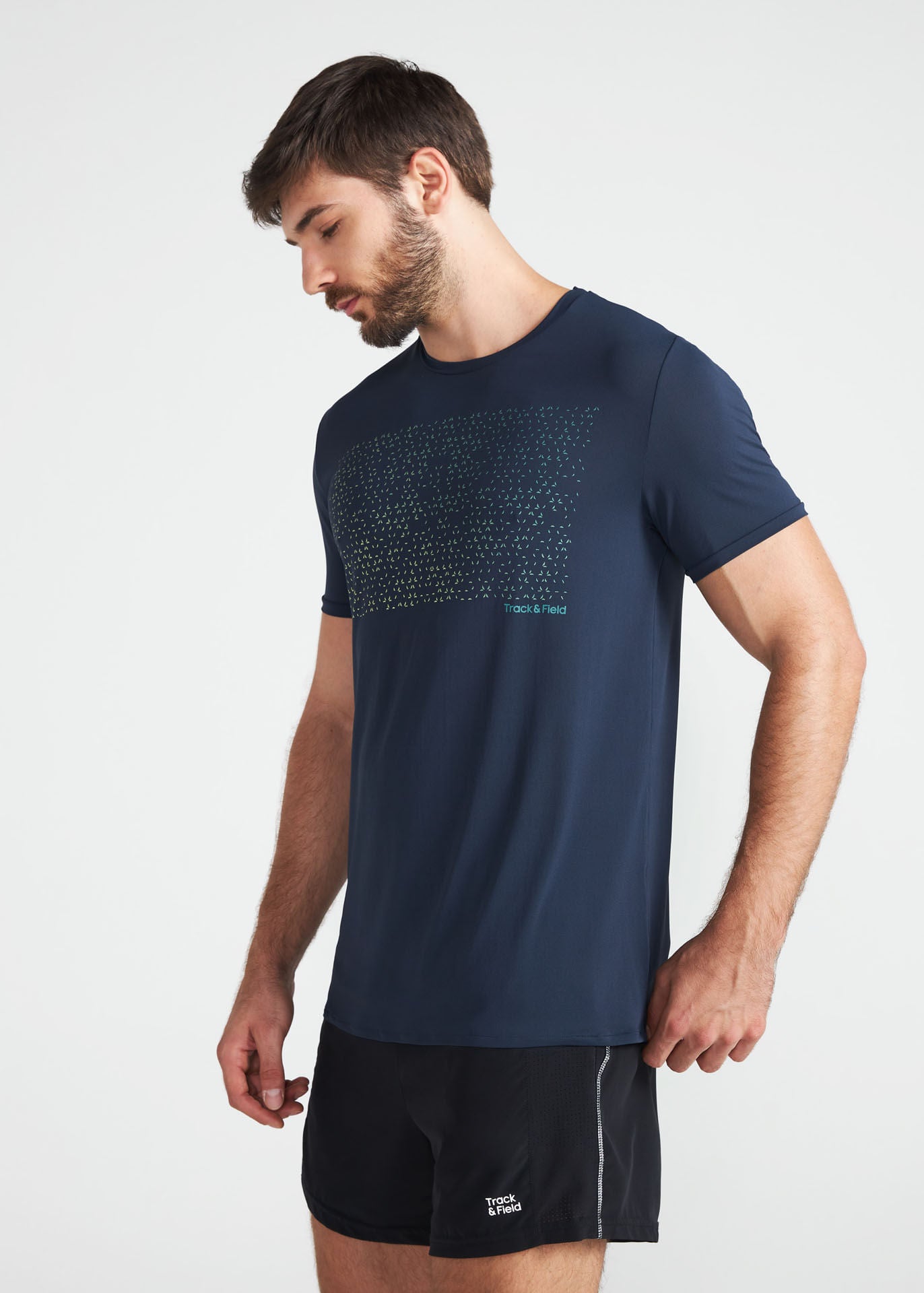 Herren Kurzarm-T-Shirt Thermodry Pointillismus