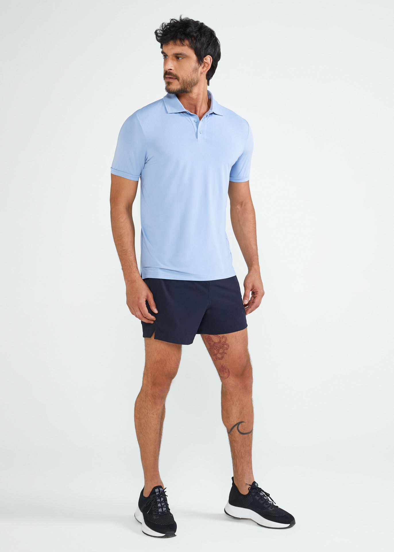 Polo en maille fine pour hommes