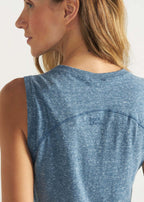 T-Shirt Mulher Sem Manga Cropped
