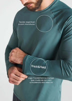 Camiseta de manga larga de malla UV para hombre