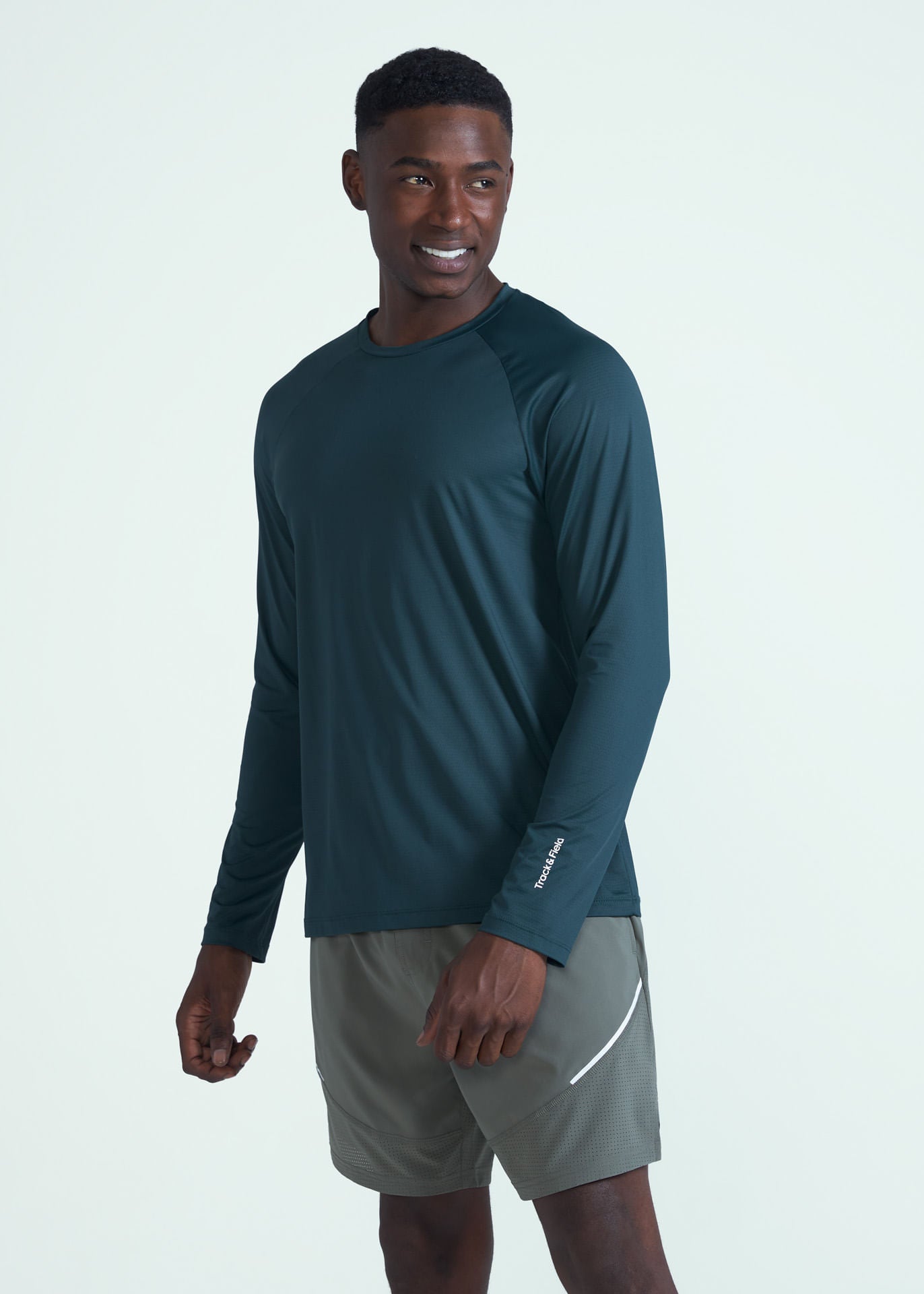 T-shirt à manches longues en maille anti-UV pour hommes