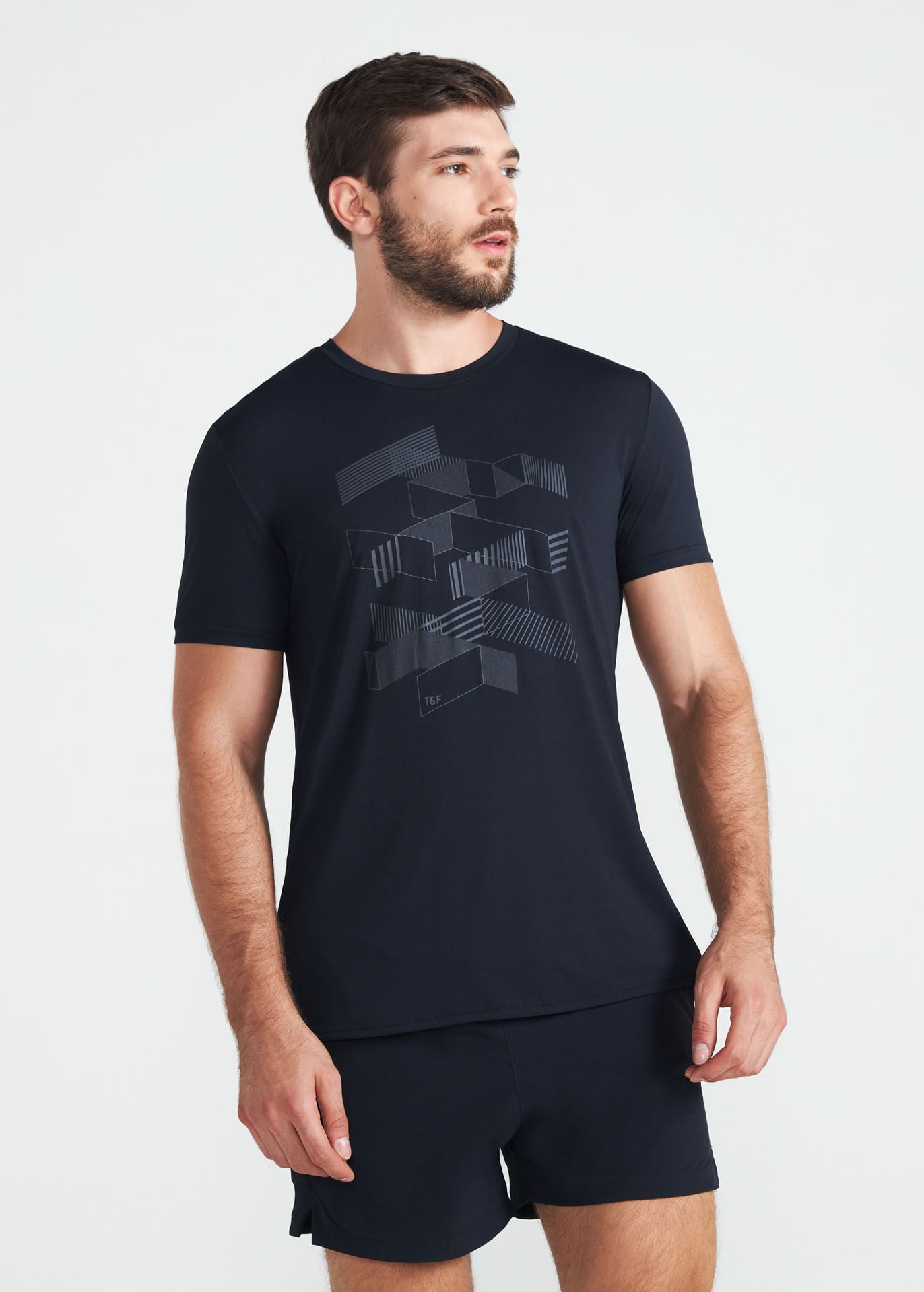 Men's Short Sleeve T-Shirt Thermodry Blocks