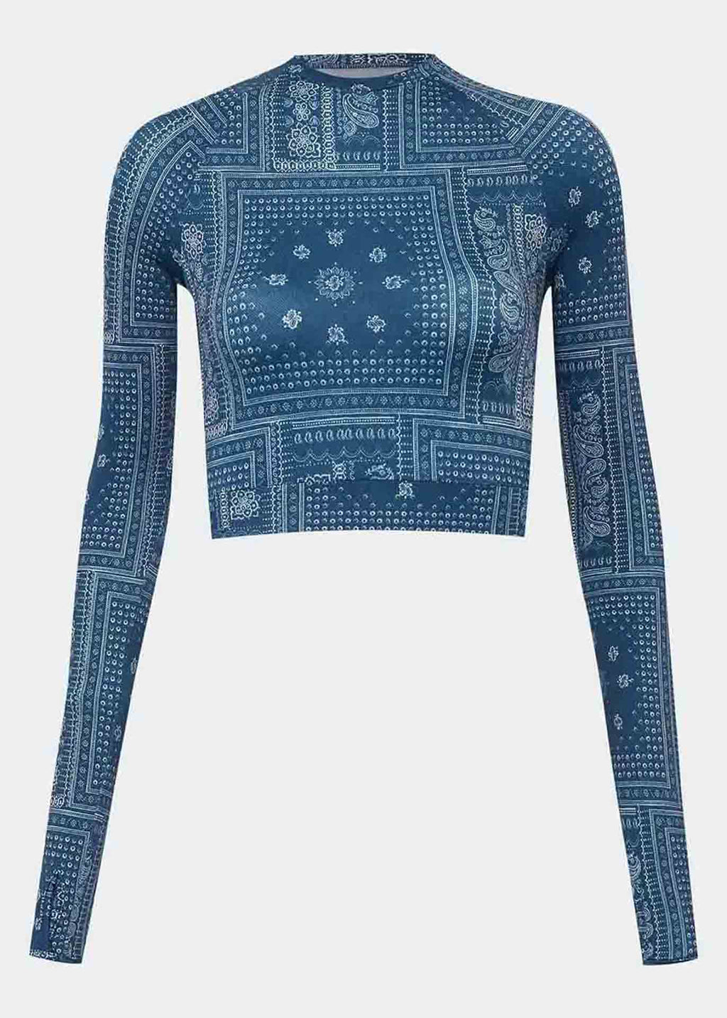 Camiseta corta de manga larga con bandana ultravioleta