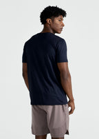 Camiseta de manga corta de malla UV para hombre