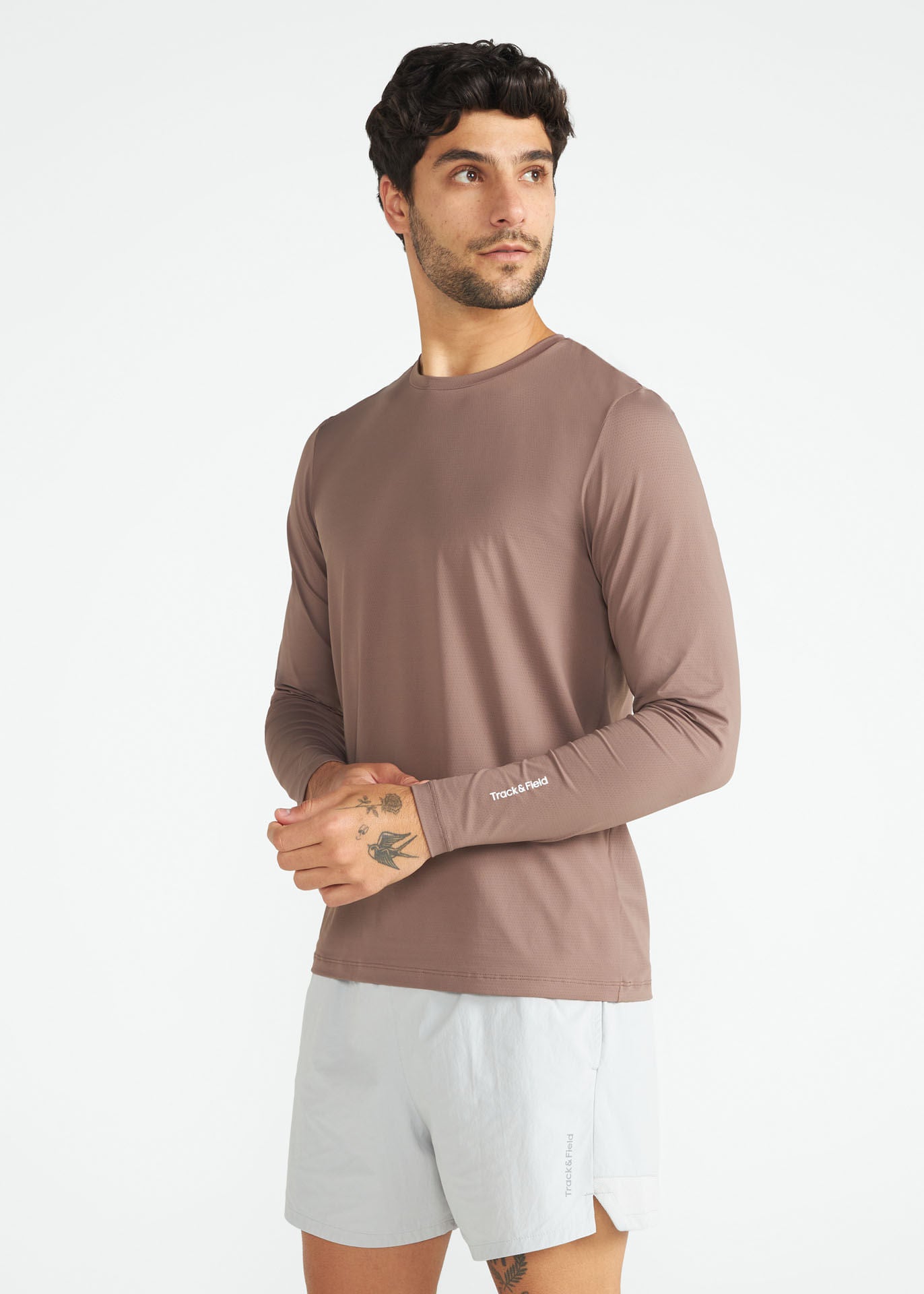 Langärmliges UV-Mesh-T-Shirt für Herren