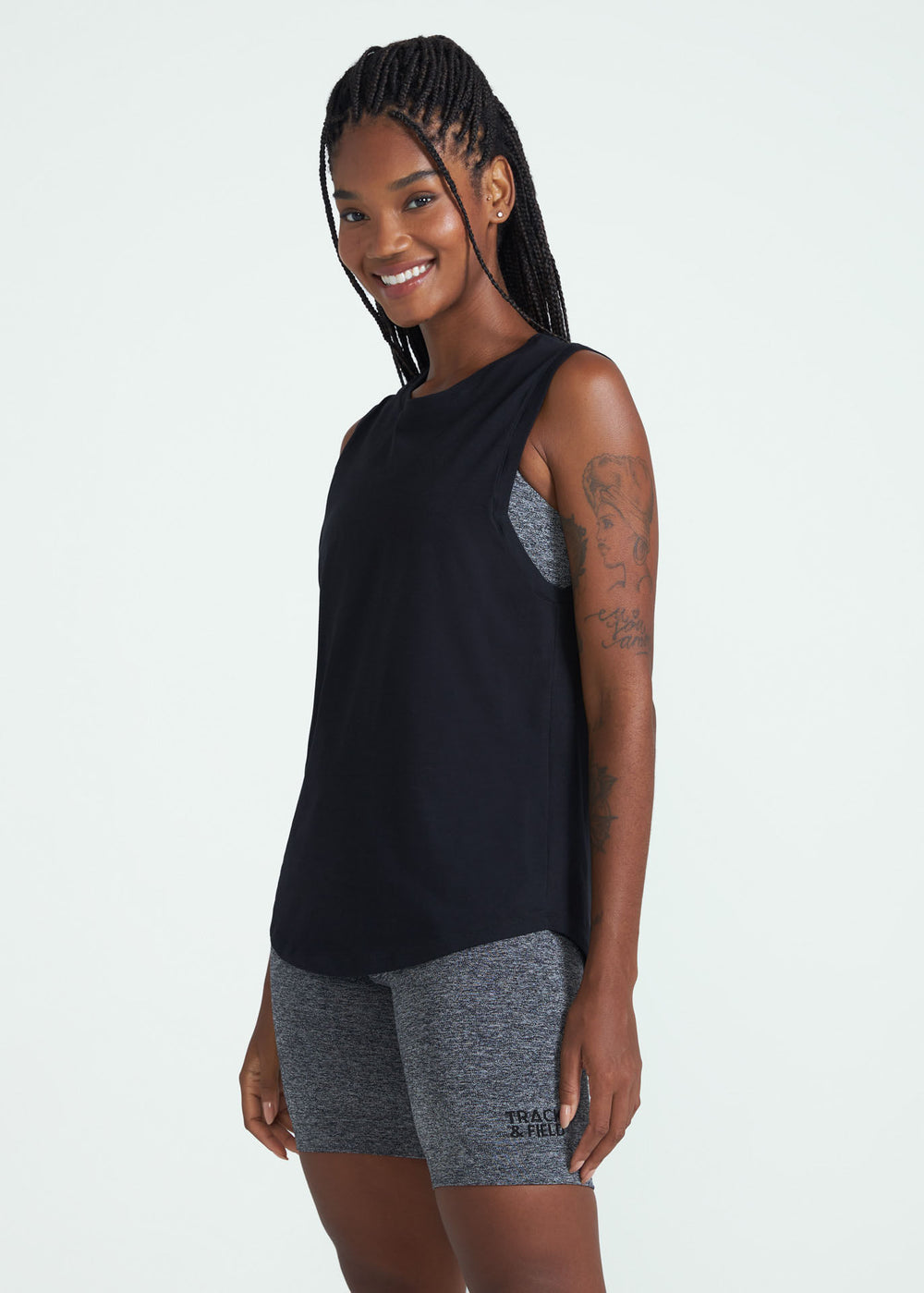 T-Shirt Mulher Sem Manga Reta