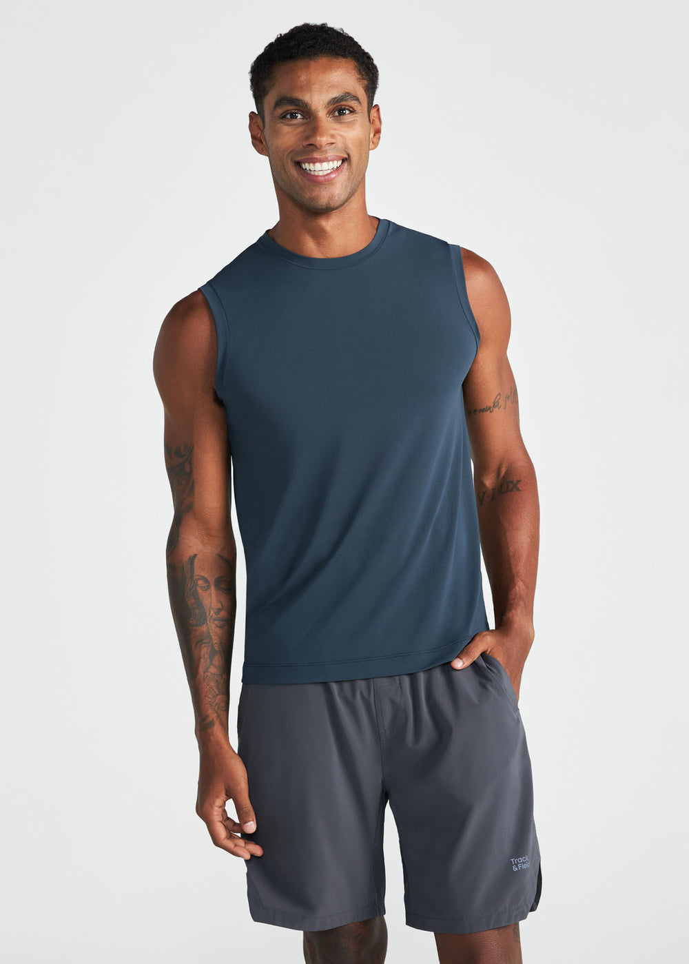 T-Shirt Homem Sem Manga Run