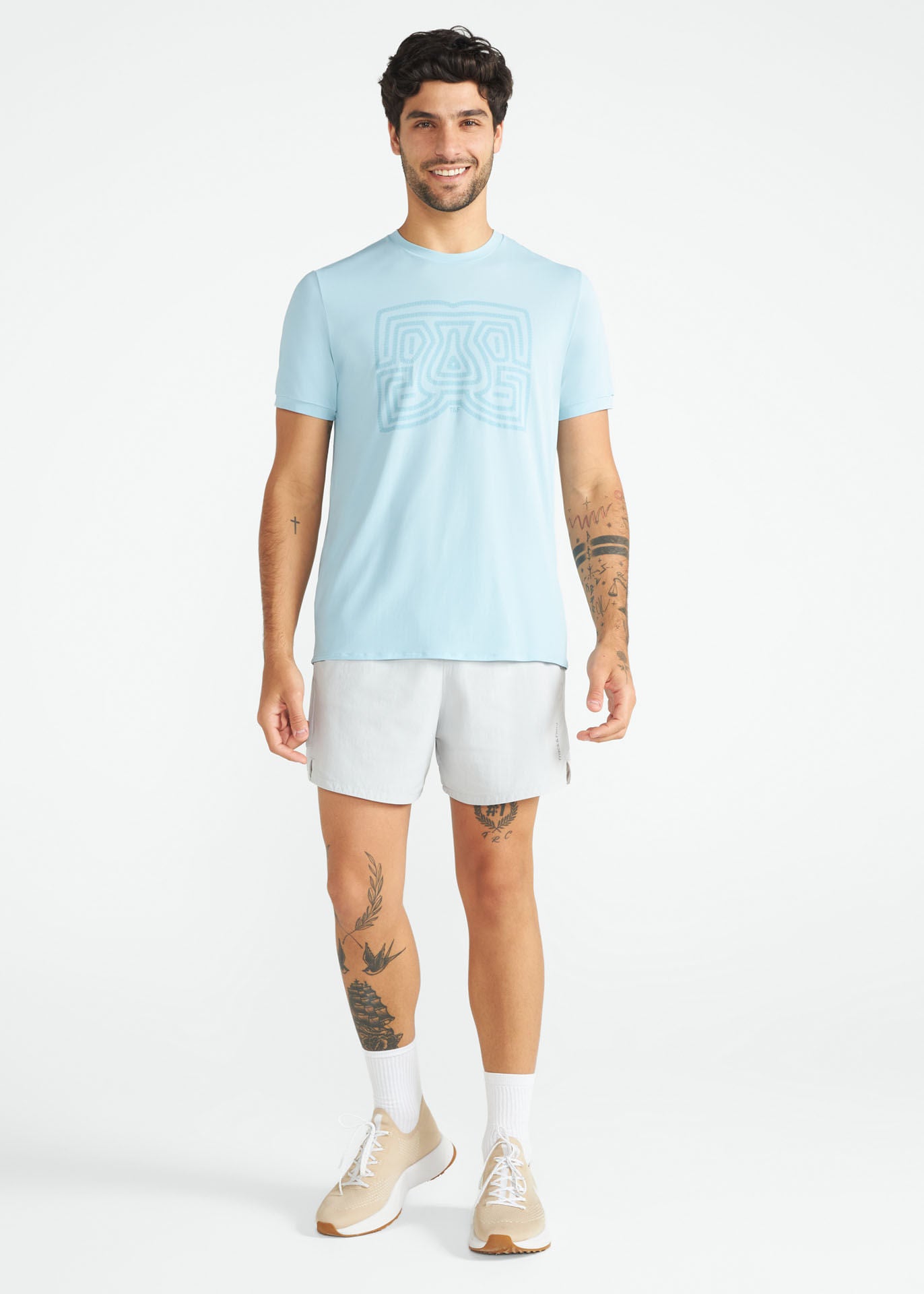 T-Shirt Homem Manga Curta Thermodry Bordado