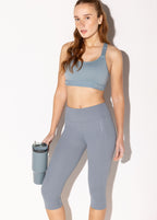 Damen-Leggings mit 3/4 Taschen