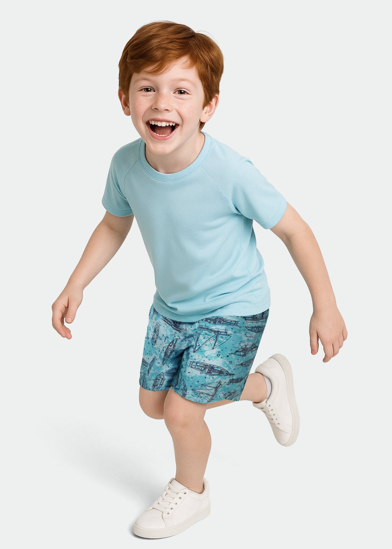 Shorts de plage imprimés pour hommes et enfants