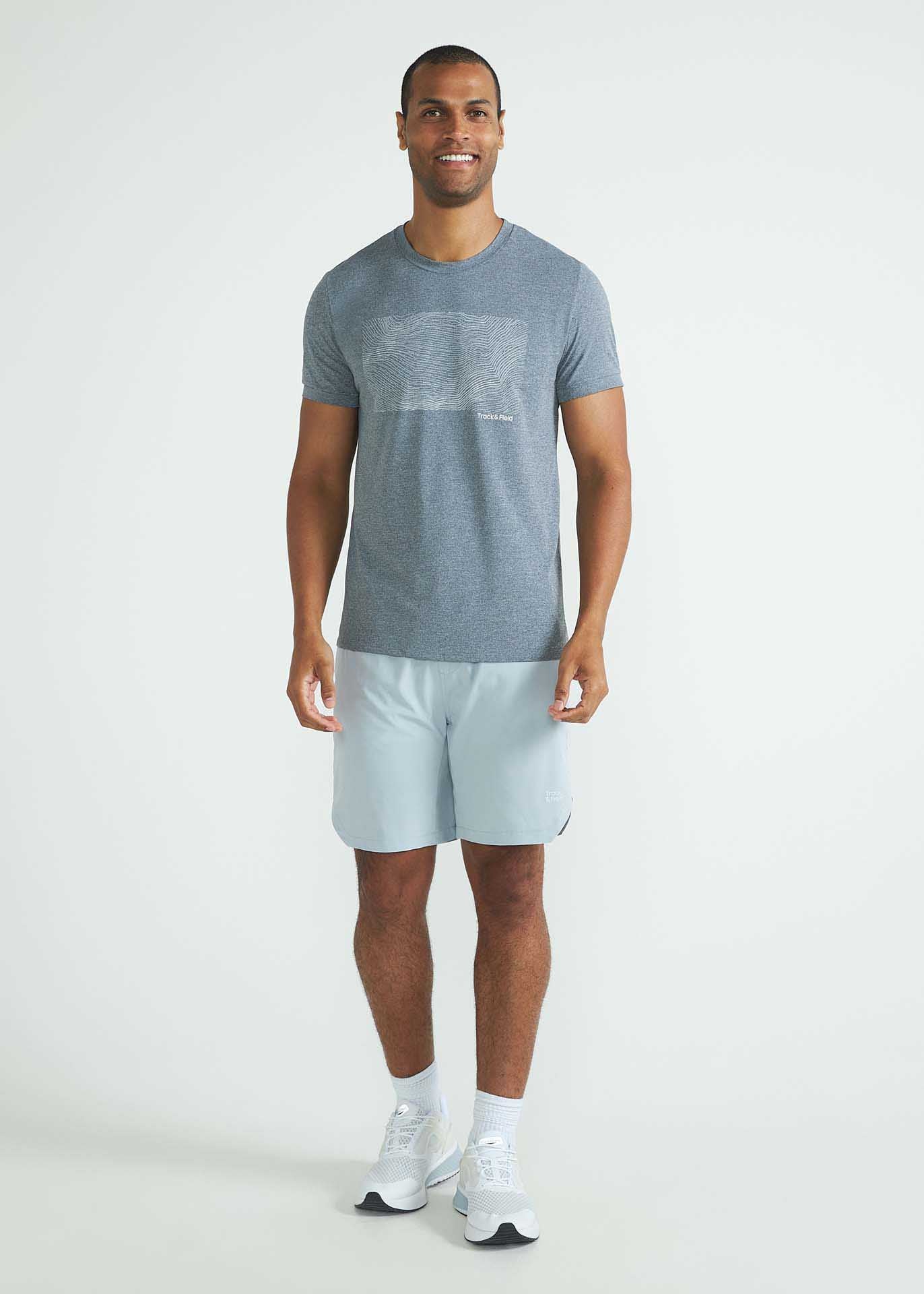 Short long découpé pour hommes