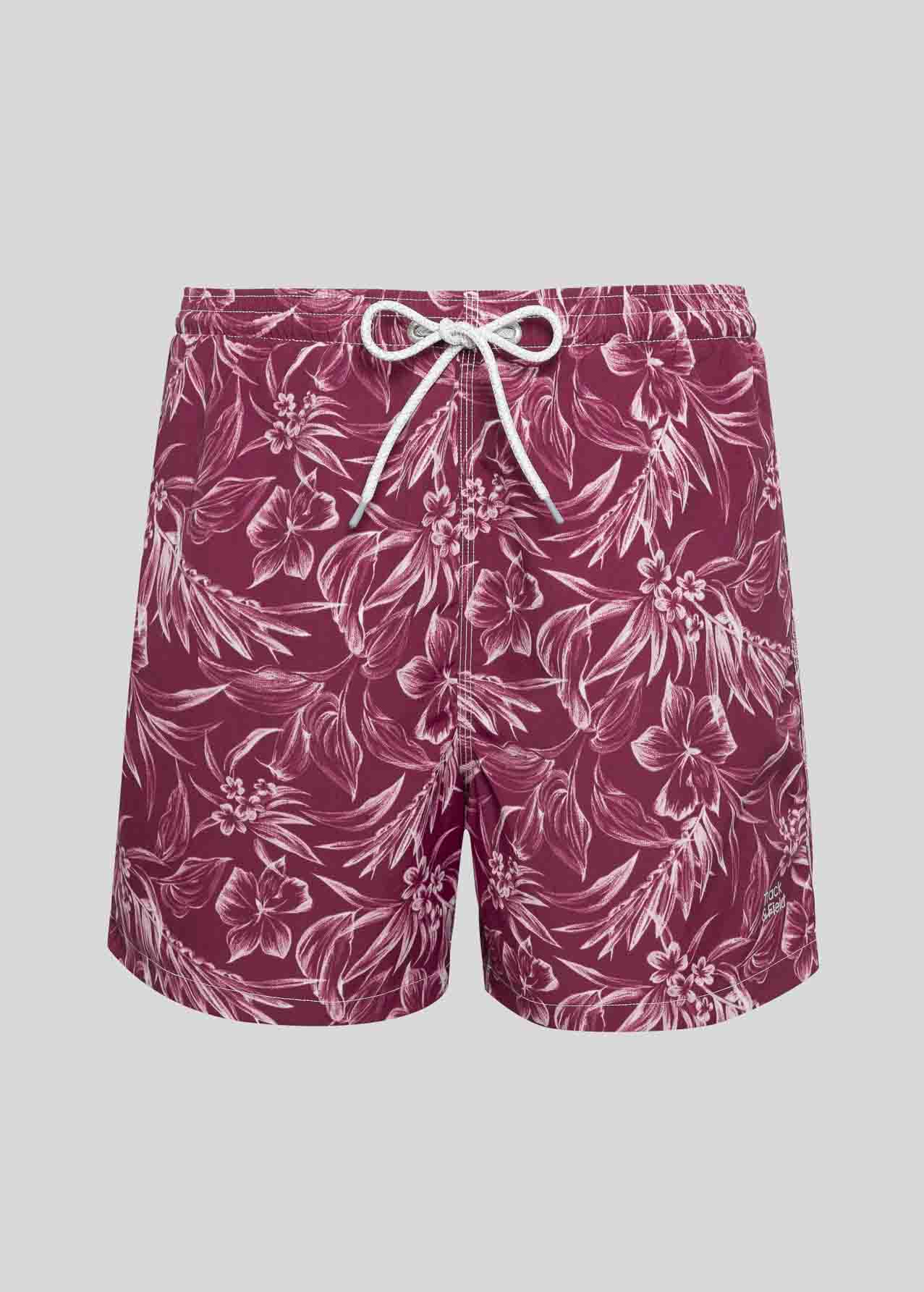Short de plage imprimé moyen pour hommes