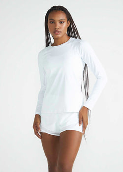 T-shirt en maille anti-UV à manches longues pour femmes
