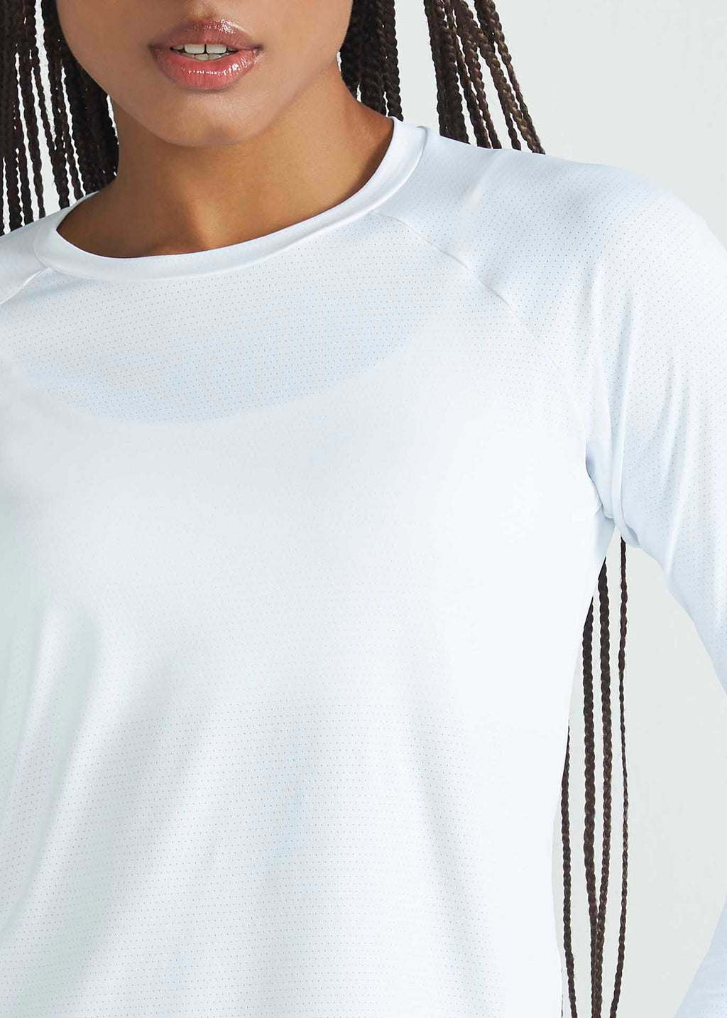 T-shirt en maille anti-UV à manches longues pour femmes
