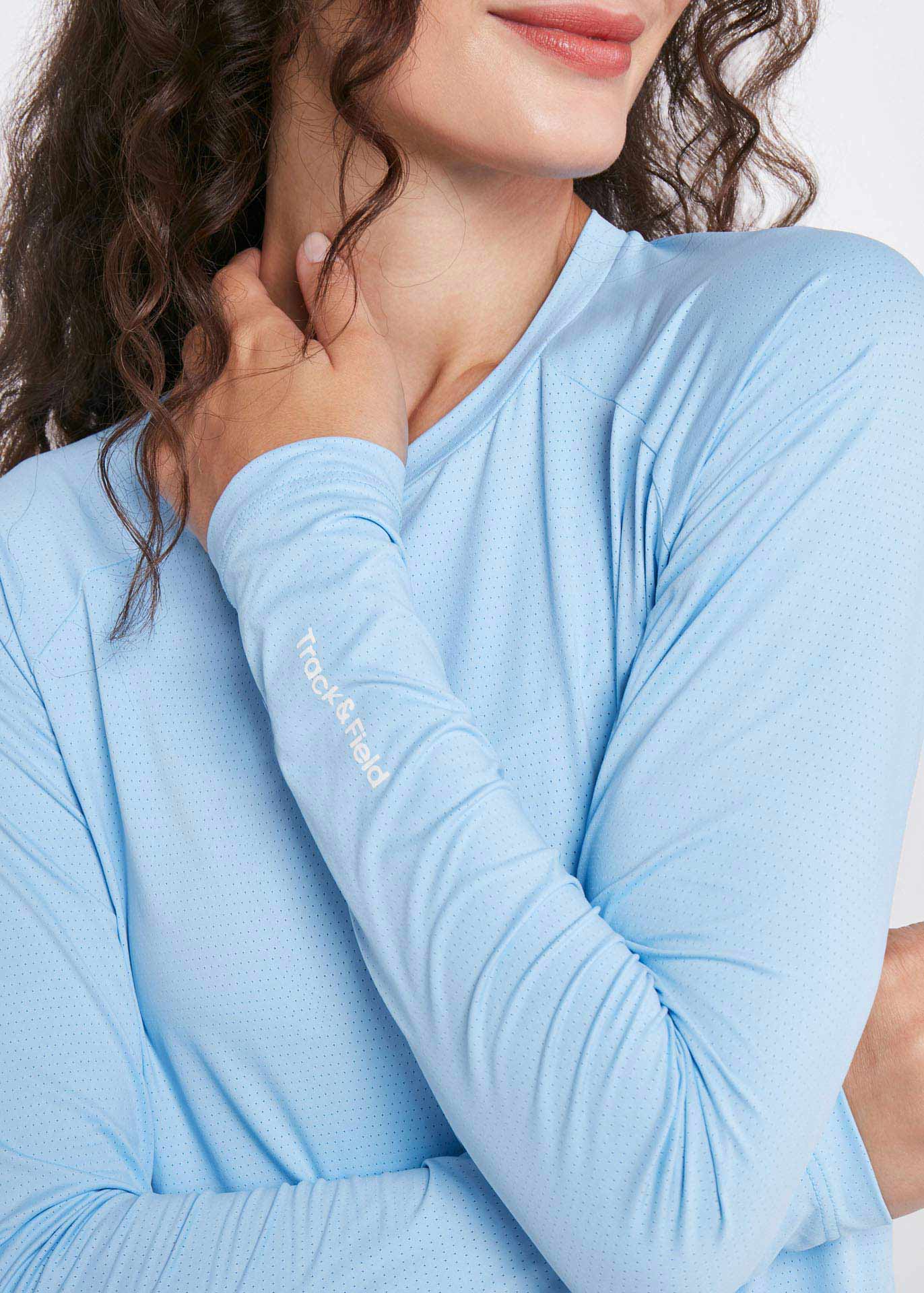 T-shirt Mulher Manga Longa Uv Mesh Celestial