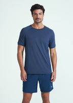 Camiseta de manga corta de malla UV para hombre