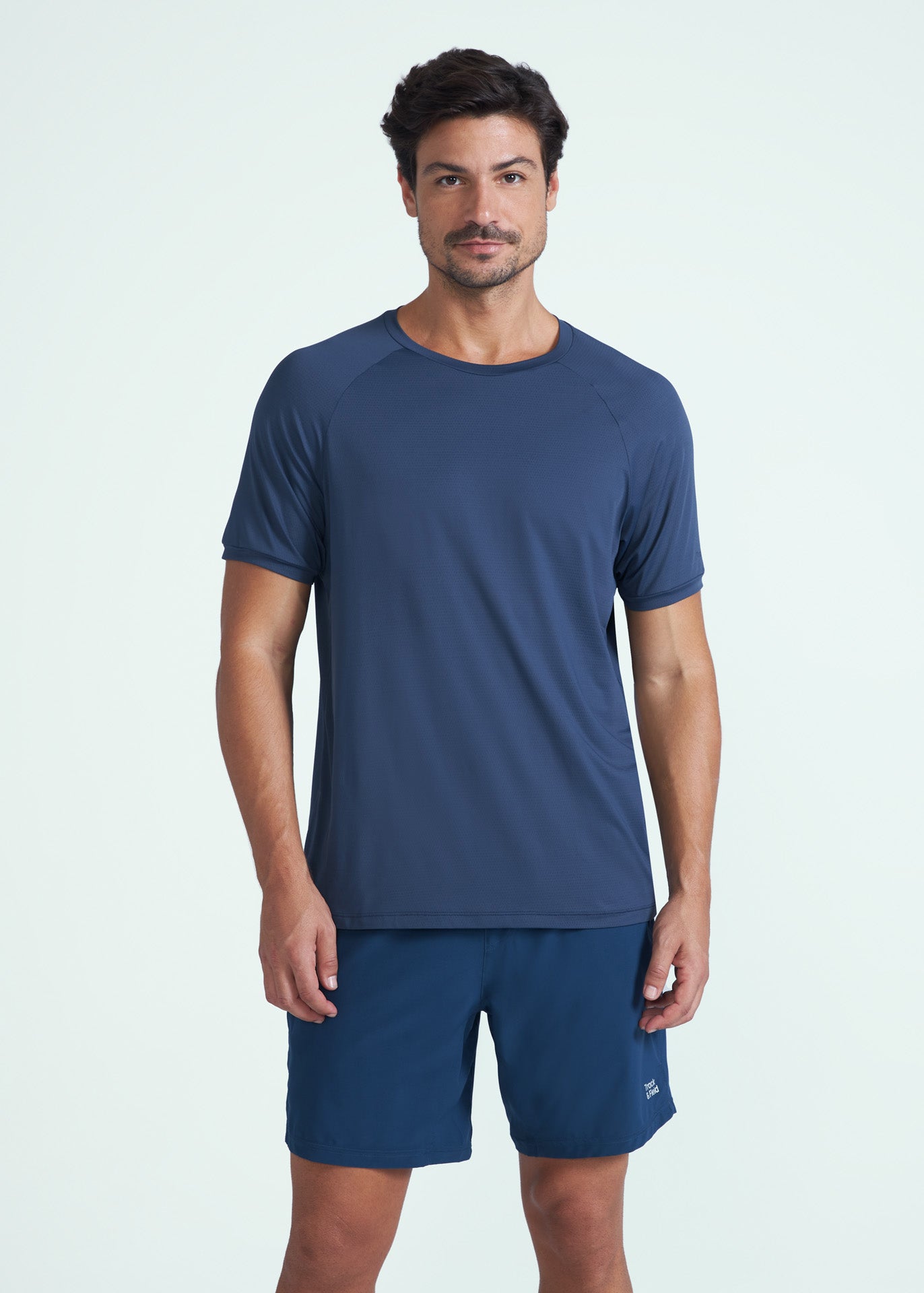 Camiseta de manga corta de malla UV para hombre