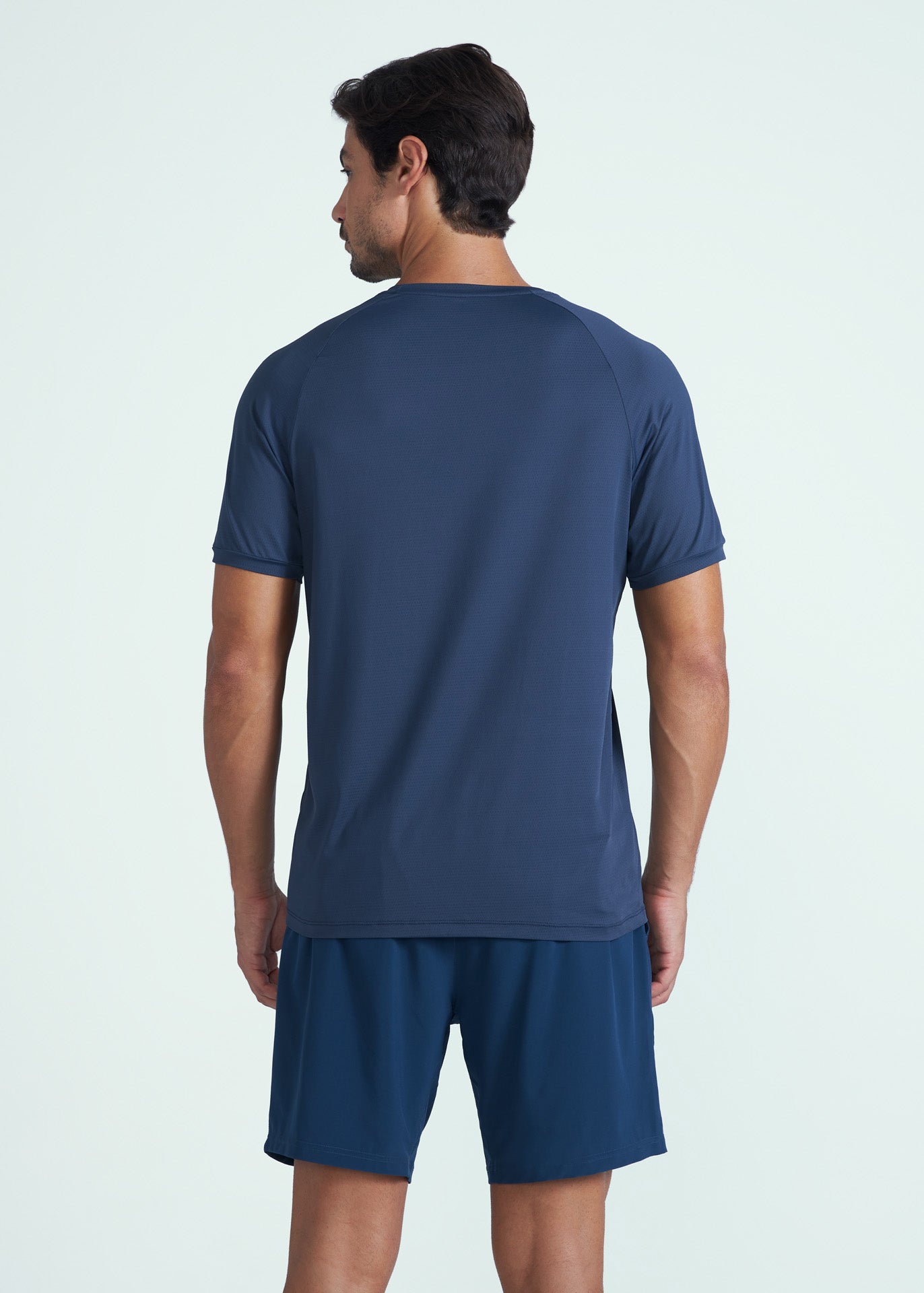 Camiseta de manga corta de malla UV para hombre