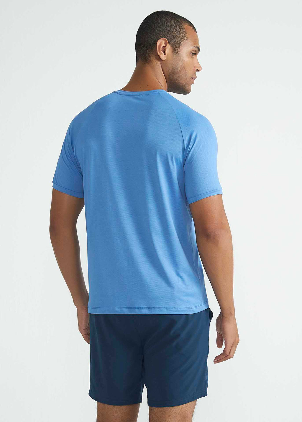Camiseta de manga corta de malla UV para hombre
