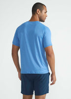 Camiseta de manga corta de malla UV para hombre
