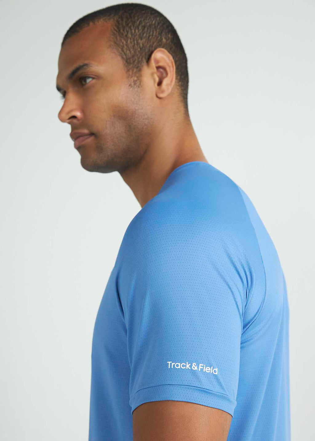 Camiseta de manga corta de malla UV para hombre