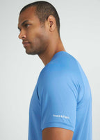 Camiseta de manga corta de malla UV para hombre