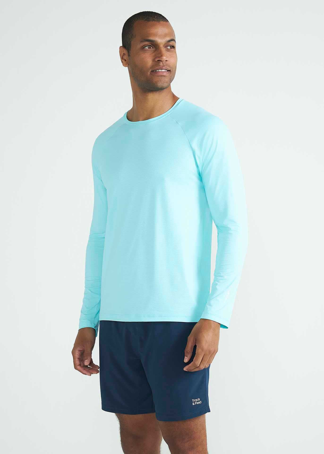 Langärmliges UV-Mesh-T-Shirt für Herren