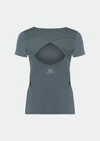 T-shirt Mulher Manga Curta Transpasse