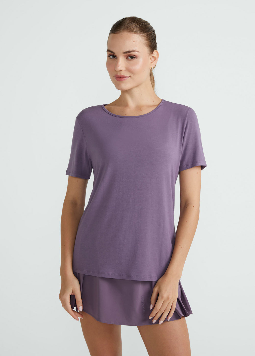 T-shirt Mulher Manga Curta Soft