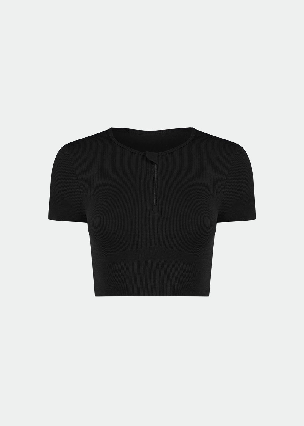 T-Shirt Mulher Manga Curta Skin Cropped