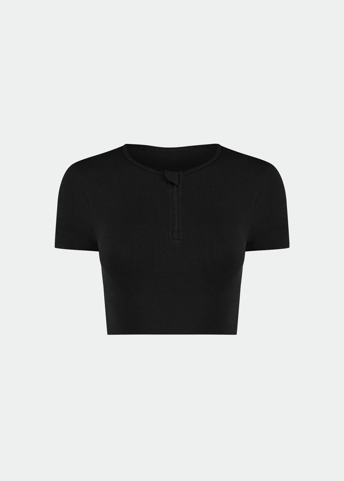 T-Shirt Mulher Manga Curta Skin Cropped