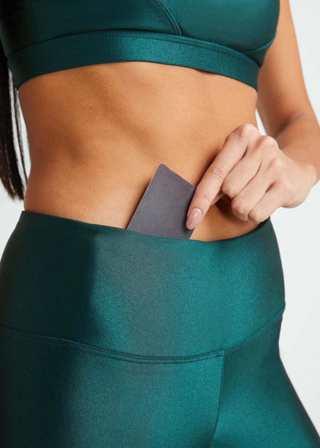 Calça Legging Mulher Básica Brilho