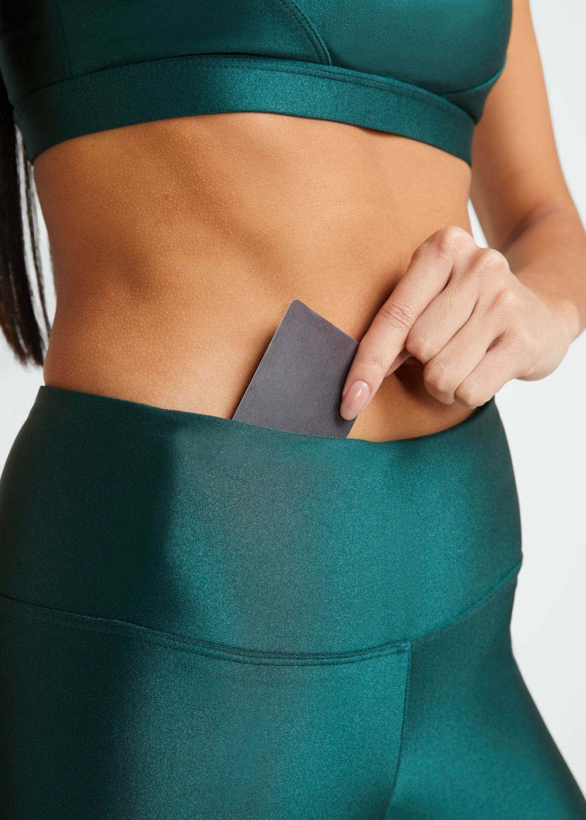 Calça Legging Mulher Básica Brilho