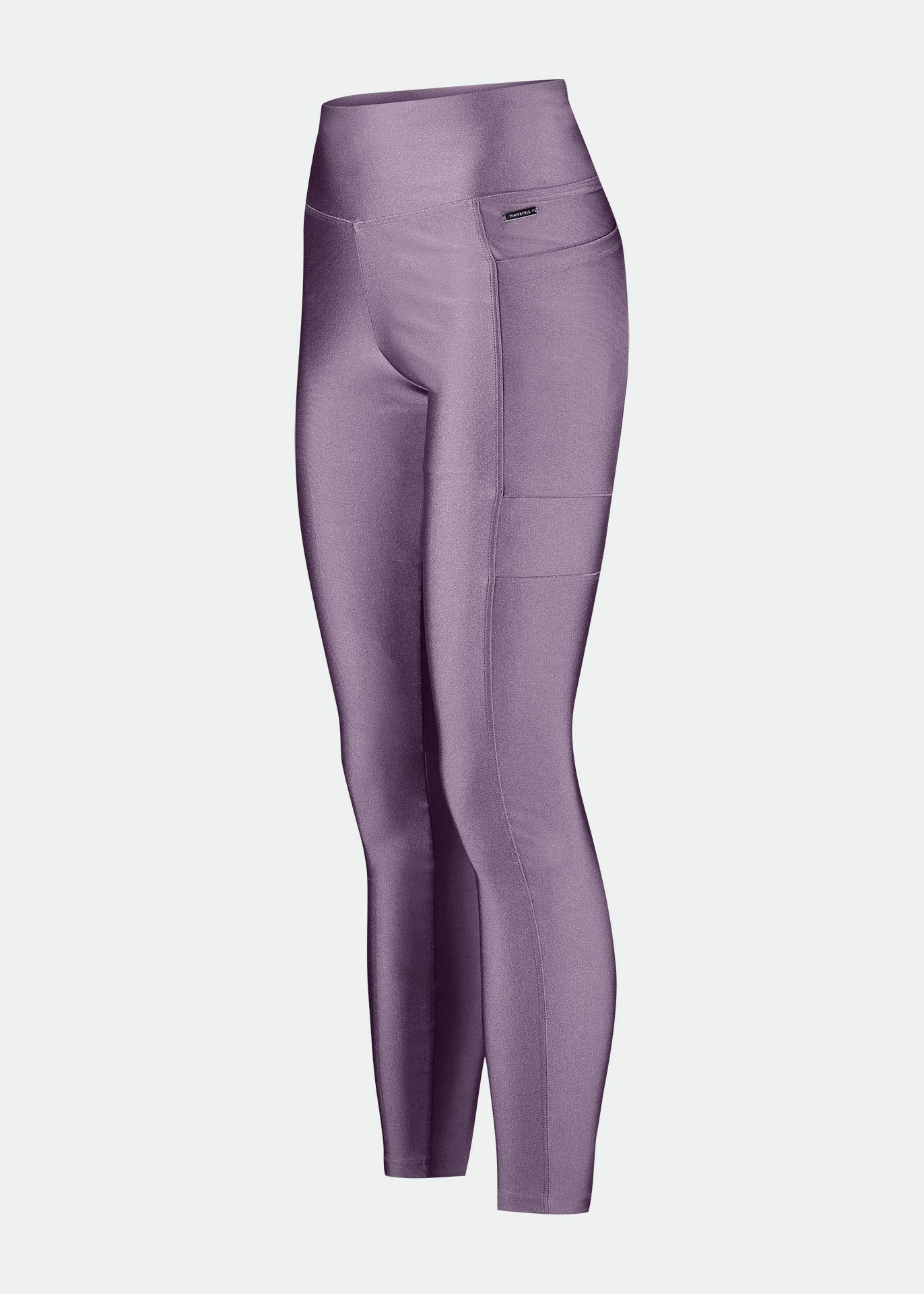 Calça Legging Mulher Bolsos Brilho