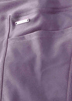 Calça Legging Mulher Bolsos Brilho