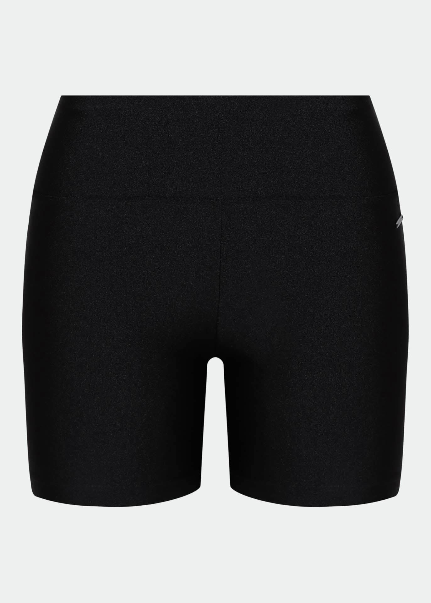 Pantalones cortos ajustados con purpurina para mujer