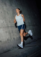 Schmale reflektierende Shorts für Damen