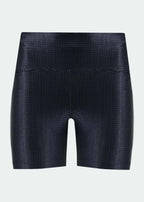 Slim-Shorts für Damen mit Textur und Glitzer